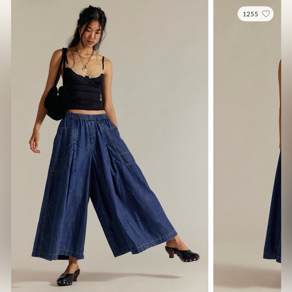 We The Free Light Wash Denim Wide Leg Jeans - Picture 6 of 6